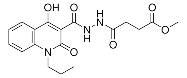 METHYL 4-{2-[(4-HYDROXY-2-OXO-1-PROPYL-1,2-DIHYDRO-3-QUINOLINYL)CARBONYL]HYDRAZINO}-4-OXOBUTANOATE AldrichCPR