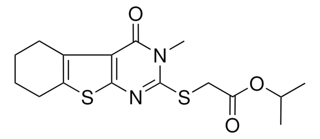 ISOPROPYL [(3-METHYL-4-OXO-3,4,5,6,7,8-HEXAHYDRO[1]BENZOTHIENO[2,3-D]PYRIMIDIN-2-YL)SULFANYL]ACETATE AldrichCPR