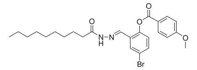 4-BROMO-2-(2-DECANOYLCARBOHYDRAZONOYL)PHENYL 4-METHOXYBENZOATE AldrichCPR