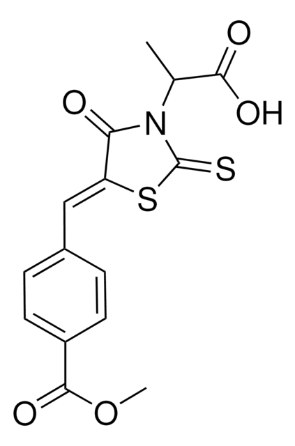 2-{(5Z)-5-[4-(METHOXYCARBONYL)BENZYLIDENE]-4-OXO-2-THIOXO-1,3-THIAZOLIDIN-3-YL}PROPANOIC ACID AldrichCPR