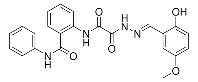 2-(((2-(2-HO-5-METHOXYBENZYLIDENE)HYDRAZINO)(OXO)AC)AMINO)-N-PHENYLBENZAMIDE AldrichCPR