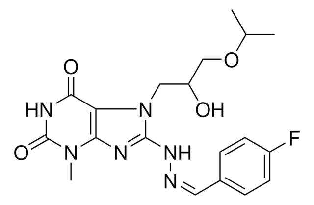 4-FLUOROBENZALDEHYDE [7-(2-HYDROXY-3-ISOPROPOXYPROPYL)-3-METHYL-2,6-DIOXO-2,3,6,7-TETRAHYDRO-1H-PURIN-8-YL]HYDRAZONE AldrichCPR