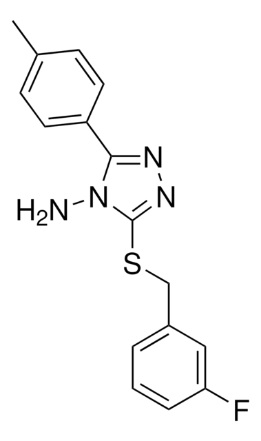 3-((3-FLUOROBENZYL)THIO)-5-(4-METHYLPHENYL)-4H-1,2,4-TRIAZOL-4-AMINE AldrichCPR