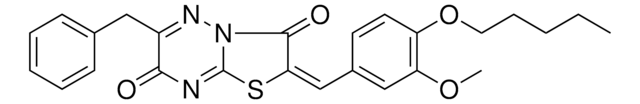 (2E)-6-BENZYL-2-[3-METHOXY-4-(PENTYLOXY)BENZYLIDENE]-7H-[1,3]THIAZOLO[3,2-B][1,2,4]TRIAZINE-3,7(2H)-DIONE AldrichCPR