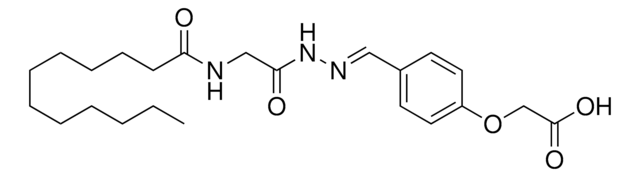 (4-(2-((DODECANOYLAMINO)ACETYL)CARBOHYDRAZONOYL)PHENOXY)ACETIC ACID AldrichCPR