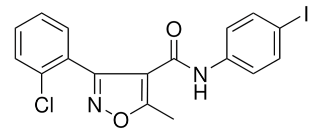 3-(2-CHLOROPHENYL)-N-(4-IODOPHENYL)-5-METHYL-4-ISOXAZOLECARBOXAMIDE AldrichCPR