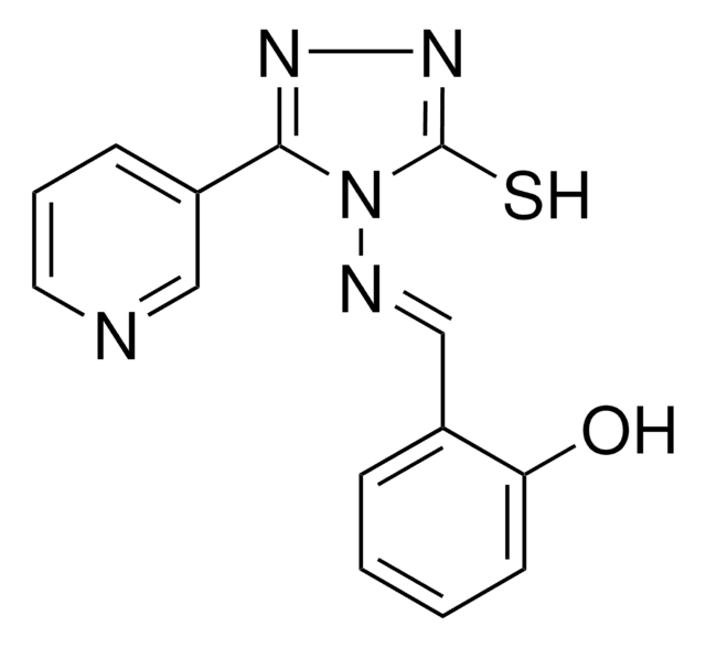 2-(((3-MERCAPTO-5-(3-PYRIDINYL)-4H-1,2,4-TRIAZOL-4-YL)IMINO)METHYL)PHENOL AldrichCPR