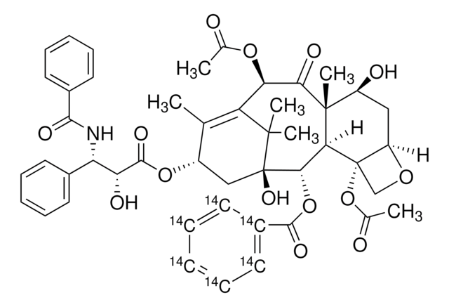 Paclitaxel-[2-benzoyl ring-UL-14C] &#8805;95% (HPLC), ethyl acetate solution