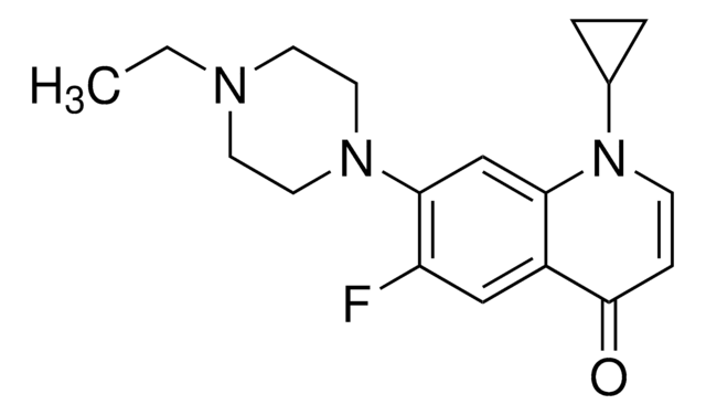 1-Cyclopropyl-7-(4-ethylpiperazin-1-yl)-6-fluoroquinolin-4(1H)-one certified reference material, TraceCERT&#174;, Manufactured by: Sigma-Aldrich Production GmbH, Switzerland