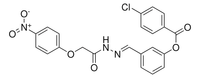 3-(2-((4-NITROPHENOXY)ACETYL)CARBOHYDRAZONOYL)PHENYL 4-CHLOROBENZOATE AldrichCPR