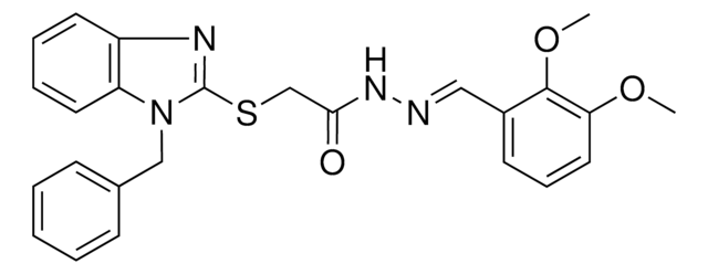 2-[(1-BENZYL-1H-BENZIMIDAZOL-2-YL)SULFANYL]-N'-[(E)-(2,3-DIMETHOXYPHENYL)METHYLIDENE]ACETOHYDRAZIDE AldrichCPR