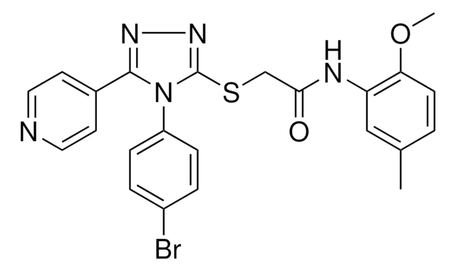 2-{[4-(4-BROMOPHENYL)-5-(4-PYRIDINYL)-4H-1,2,4-TRIAZOL-3-YL]SULFANYL}-N-(2-METHOXY-5-METHYLPHENYL)ACETAMIDE AldrichCPR