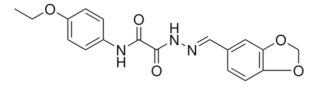 2-(2-(1,3-BENZODIOXOL-5-YLMETHYLENE)HYDRAZINO)-N-(4-ETHOXYPHENYL)-2-OXOACETAMIDE AldrichCPR