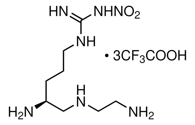 N-[(4S)-4-amino-5-[(2-aminoethyl)amino]pentyl]-N&#8242;-nitroguanidine tris(trifluoroacetate) salt &#8805;98% (HPLC), powder