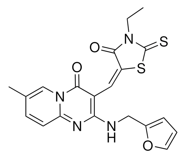 3-[(E)-(3-ETHYL-4-OXO-2-THIOXO-1,3-THIAZOLIDIN-5-YLIDENE)METHYL]-2-[(2-FURYLMETHYL)AMINO]-7-METHYL-4H-PYRIDO[1,2-A]PYRIMIDIN-4-ONE AldrichCPR