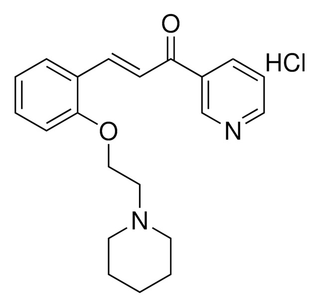 3-(2-(2-PIPERIDIN-1-YL-ETHOXY)-PH)-1-PYRIDIN-3-YL-PROPENONE, HYDROCHLORIDE AldrichCPR