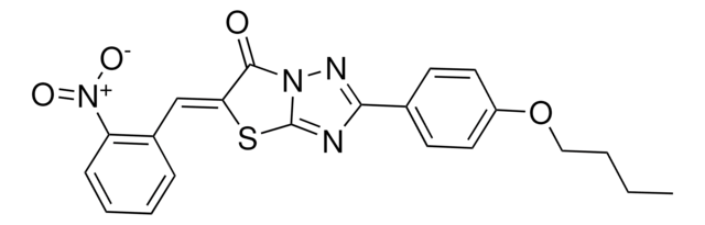 (5Z)-2-(4-BUTOXYPHENYL)-5-(2-NITROBENZYLIDENE)[1,3]THIAZOLO[3,2-B][1,2,4]TRIAZOL-6(5H)-ONE AldrichCPR