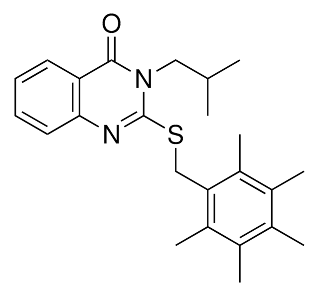 3-ISOBUTYL-2-((2,3,4,5,6-PENTAMETHYLBENZYL)THIO)-4(3H)-QUINAZOLINONE AldrichCPR