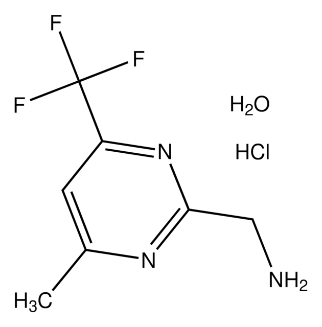 {[4-Methyl-6-(trifluoromethyl)-2-pyrimidinyl]methyl}amine hydrochloride hydrate AldrichCPR