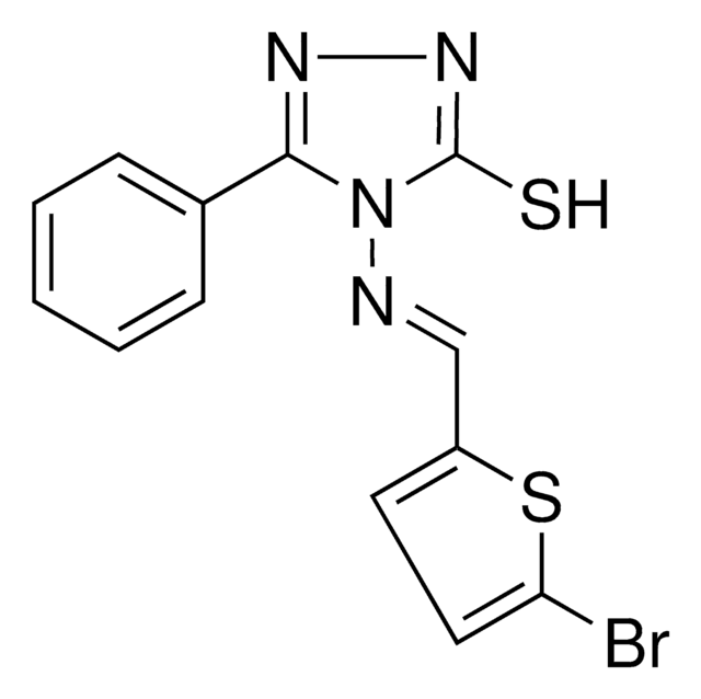 4-(((5-BROMO-2-THIENYL)METHYLENE)AMINO)-5-PHENYL-4H-1,2,4-TRIAZOLE-3-THIOL AldrichCPR