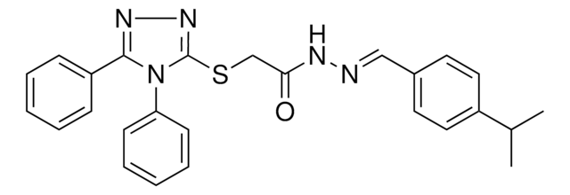 2-[(4,5-DIPHENYL-4H-1,2,4-TRIAZOL-3-YL)SULFANYL]-N'-[(E)-(4-ISOPROPYLPHENYL)METHYLIDENE]ACETOHYDRAZIDE AldrichCPR