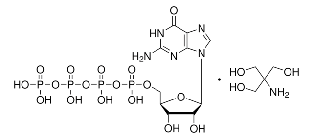 Guanosine 5&#8242;-tetraphosphate tris salt from Saccharomyces cerevisiae, ~95%