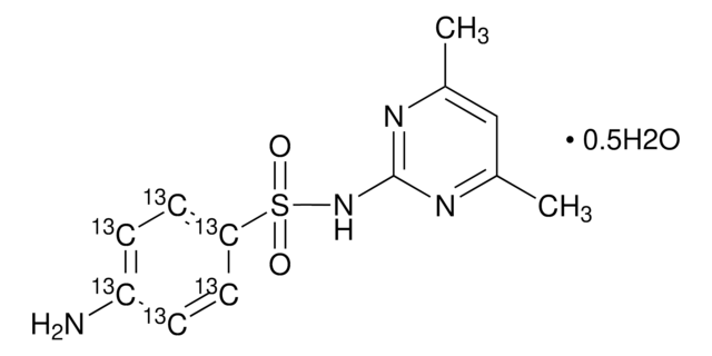 Sulfamethazine-(phenyl-13C6) hemihydrate VETRANAL&#174;, analytical standard