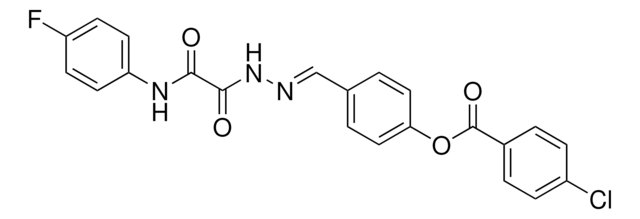 4-(2-((4-FLUOROANILINO)(OXO)ACETYL)CARBOHYDRAZONOYL)PHENYL 4-CHLOROBENZOATE AldrichCPR