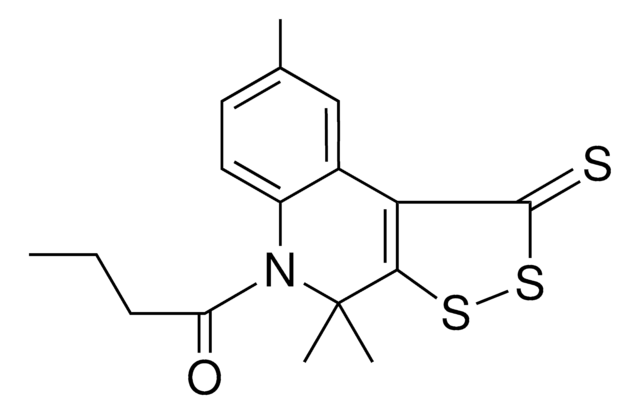 5-BUTYRYL-4,4,8-TRIMETHYL-4,5-DIHYDRO-1H-[1,2]DITHIOLO[3,4-C]QUINOLINE-1-THIONE AldrichCPR