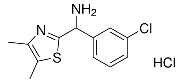 (3-Chlorophenyl)(4,5-dimethylthiazol-2-yl)methanamine hydrochloride AldrichCPR