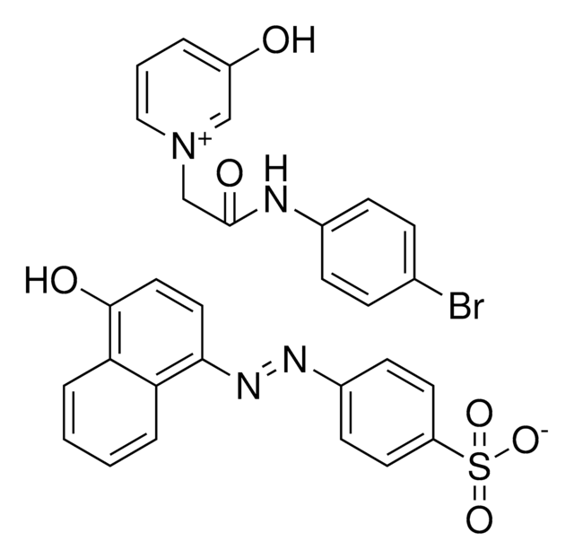 1-[2-(4-BROMOANILINO)-2-OXOETHYL]-3-HYDROXYPYRIDINIUM 4-[(E)-(4-HYDROXY-1-NAPHTHYL)DIAZENYL]BENZENESULFONATE AldrichCPR