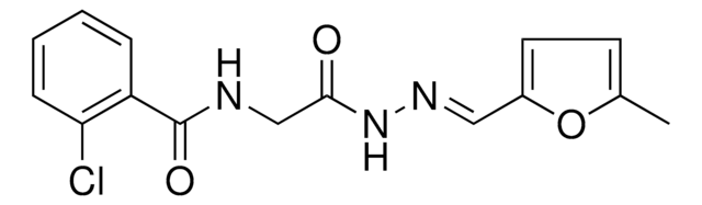 2-CHLORO-N-(2-(2-((5-METHYL-2-FURYL)METHYLENE)HYDRAZINO)-2-OXOETHYL)BENZAMIDE AldrichCPR