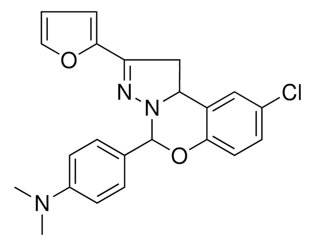 4-[9-CHLORO-2-(2-FURYL)-1,10B-DIHYDROPYRAZOLO[1,5-C][1,3]BENZOXAZIN-5-YL]-N,N-DIMETHYLANILINE AldrichCPR