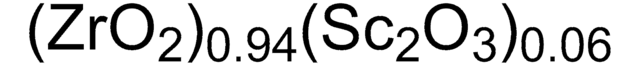 Zirconium(IV) oxide-scandia stabilized contains 6&#160;mol % scandia as stabilizer