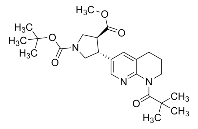 (3S,4R)-1-tert-butyl 3-methyl 4-(8-pivaloyl-5,6,7,8-tetrahydro-1,8-naphthyridin-3-yl)pyrrolidine-1,3-dicarboxylate AldrichCPR