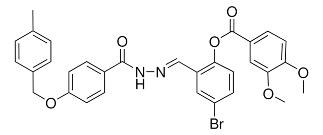 4-BROMO-2-[(E)-({4-[(4-METHYLBENZYL)OXY]BENZOYL}HYDRAZONO)METHYL]PHENYL 3,4-DIMETHOXYBENZOATE AldrichCPR