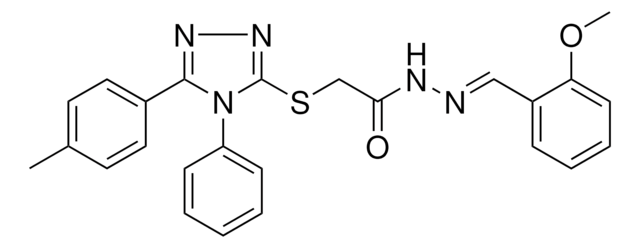 N'-[(E)-(2-METHOXYPHENYL)METHYLIDENE]-2-{[5-(4-METHYLPHENYL)-4-PHENYL-4H-1,2,4-TRIAZOL-3-YL]SULFANYL}ACETOHYDRAZIDE AldrichCPR