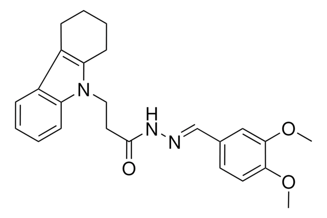 N'-[(E)-(3,4-DIMETHOXYPHENYL)METHYLIDENE]-3-(1,2,3,4-TETRAHYDRO-9H-CARBAZOL-9-YL)PROPANOHYDRAZIDE AldrichCPR