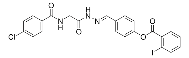 4-(2-(((4-CHLOROBENZOYL)AMINO)ACETYL)CARBOHYDRAZONOYL)PHENYL 2-IODOBENZOATE AldrichCPR