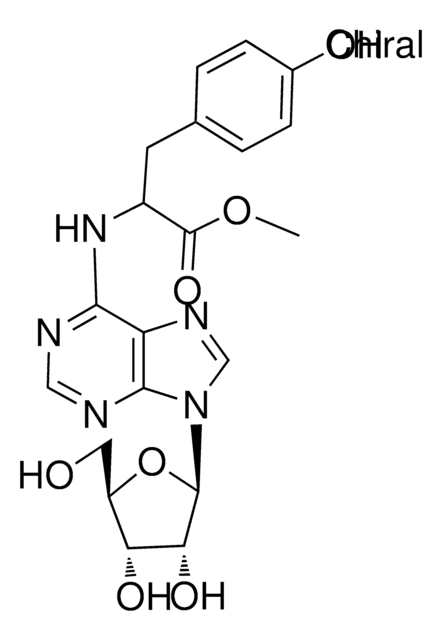 methyl 2-(9-((2R,3R,4S,5R)-3,4-dihydroxy-5-(hydroxymethyl)tetrahydrofuran-2-yl)-9H-purin-6-ylamino)-3-(4-hydroxyphenyl)propanoate AldrichCPR