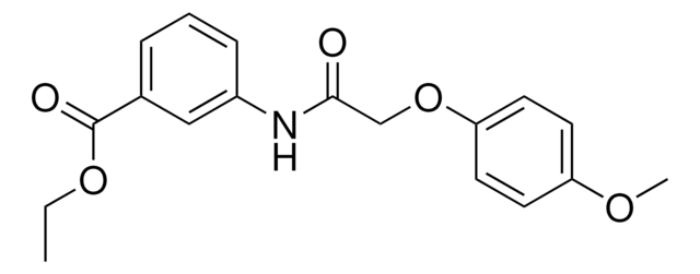 ETHYL 3-(((4-METHOXYPHENOXY)ACETYL)AMINO)BENZOATE AldrichCPR