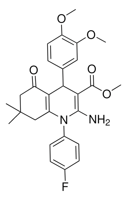 METHYL 2-AMINO-4-(3,4-DIMETHOXYPHENYL)-1-(4-FLUOROPHENYL)-7,7-DIMETHYL-5-OXO-1,4,5,6,7,8-HEXAHYDRO-3-QUINOLINECARBOXYLATE AldrichCPR