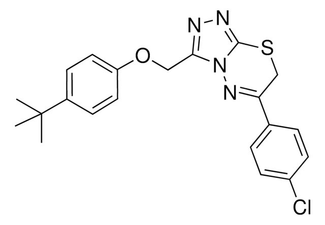 3-[(4-TERT-BUTYLPHENOXY)METHYL]-6-(4-CHLOROPHENYL)-7H-[1,2,4]TRIAZOLO[3,4-B][1,3,4]THIADIAZINE AldrichCPR