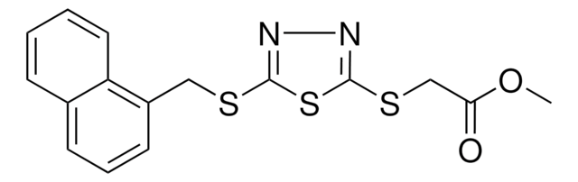 METHYL ((5-((1-NAPHTHYLMETHYL)SULFANYL)-1,3,4-THIADIAZOL-2-YL)SULFANYL)ACETATE AldrichCPR