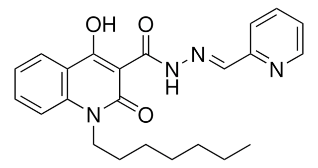 1-HEPTYL-4-HO-2-OXO-N'-(2-PYRIDINYLMETHYLENE)-1,2-2H-3-QUINOLINECARBOHYDRAZIDE AldrichCPR