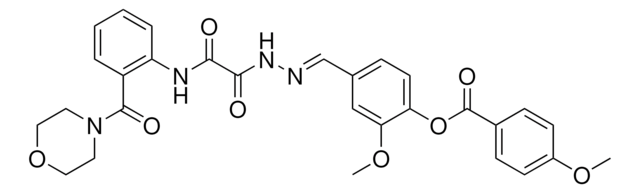 2-METHOXY-4-((E)-{[[2-(4-MORPHOLINYLCARBONYL)ANILINO](OXO)ACETYL]HYDRAZONO}METHYL)PHENYL 4-METHOXYBENZOATE AldrichCPR