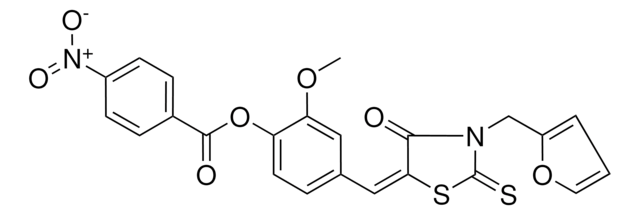 4-{(E)-[3-(2-FURYLMETHYL)-4-OXO-2-THIOXO-1,3-THIAZOLIDIN-5-YLIDENE]METHYL}-2-METHOXYPHENYL 4-NITROBENZOATE AldrichCPR