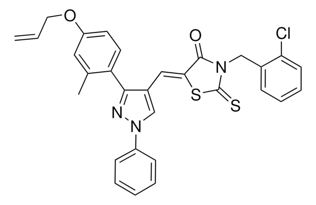 (5Z)-5-({3-[4-(ALLYLOXY)-2-METHYLPHENYL]-1-PHENYL-1H-PYRAZOL-4-YL}METHYLENE)-3-(2-CHLOROBENZYL)-2-THIOXO-1,3-THIAZOLIDIN-4-ONE AldrichCPR