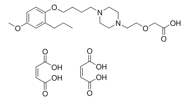 (2-[4-[4-(4-METHOXY-2-PROPYLPHENOXY)BUTYL]-1-PIPERAZINYL]ETHOXY)ACETIC ACID, DIMALEATE SALT AldrichCPR