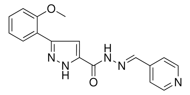 5-(2-MEO-PHENYL)-2H-PYRAZOLE-3-CARBOXYLIC ACID PYRIDIN-4-YLMETHYLENE-HYDRAZIDE AldrichCPR